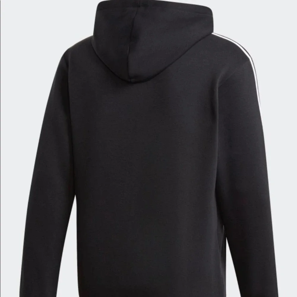 Adidas Black 3 Stripe Pullover Sweatshirt Unisex